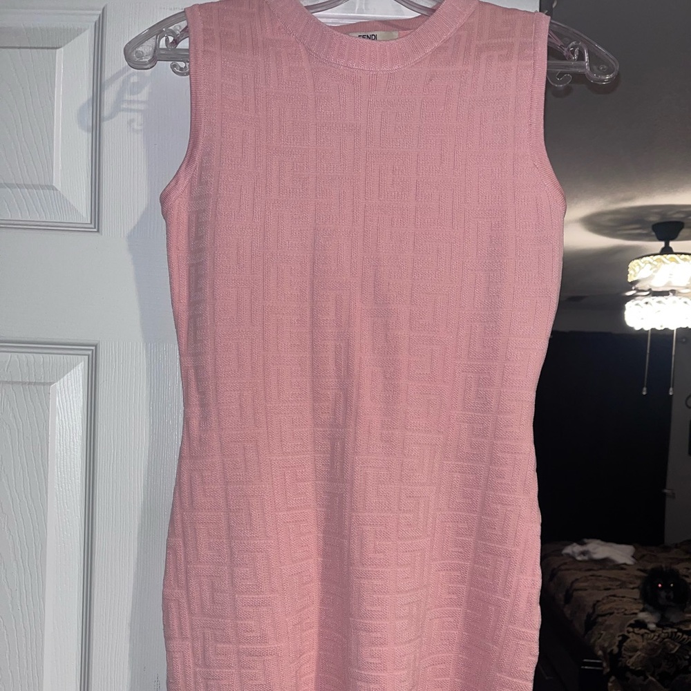 Pink monogram Fendi dress. Never worn